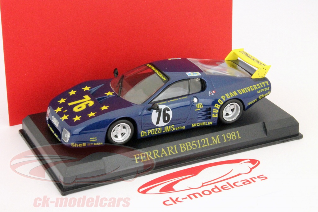 Miniature Ferrari 512 BB LM 1/43 IXO BB LM No. 47 Ballot Le Mans 1981