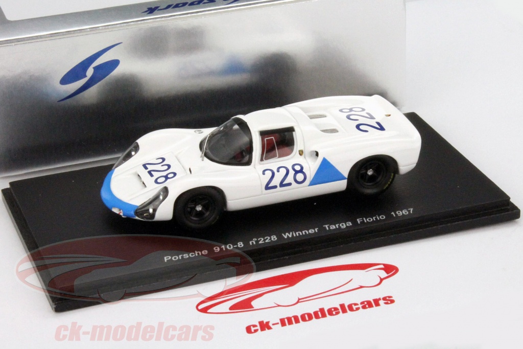Modèle Réduit Porsche 910 Targa Florio 1967 - Spark 1/43 - Collection Siffert Herrmann