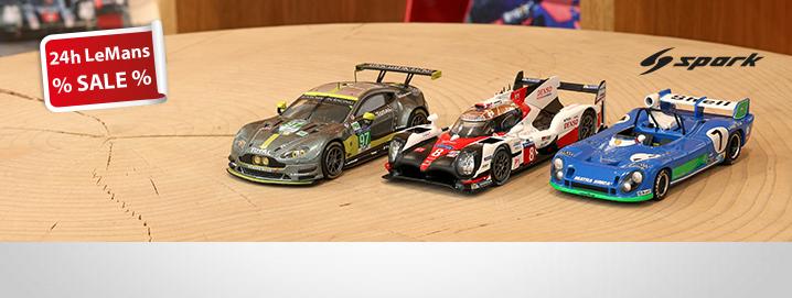 24h LeMans SALE LeMans models from 
Spark greatly 
reduced in 1:43!